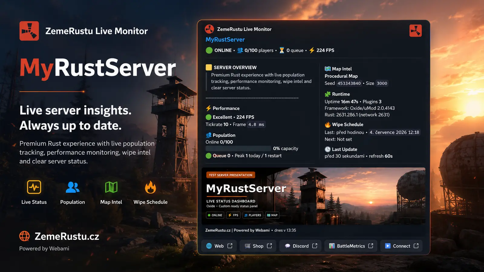 Discord Status prezentace pluginu