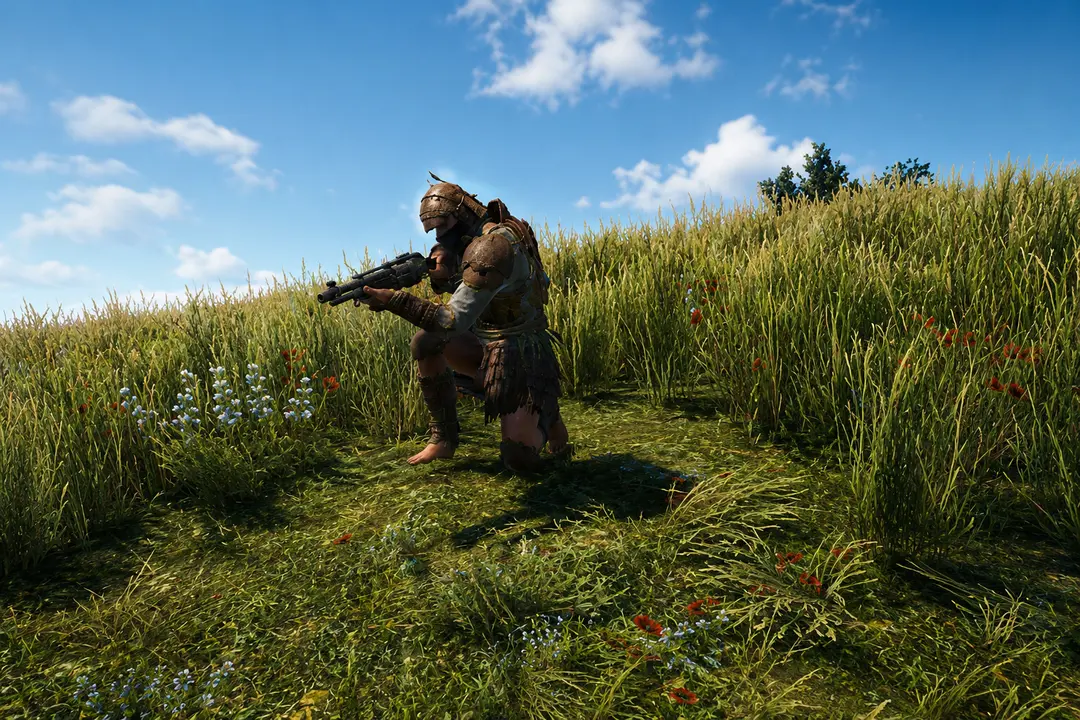 Real NPCs roaming NPC v trávě